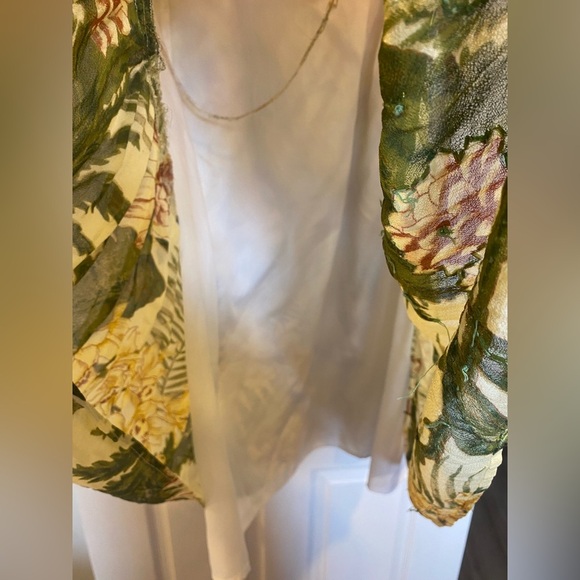 Vintage Flowers 100% Rayon MIDI Lined Skirt - Picture 12 of 13